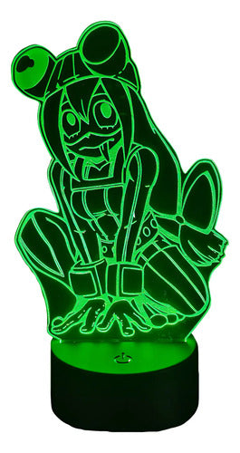 Froppy Tsuyu Asui Lampara Led 3d My Hero Academia Bnha