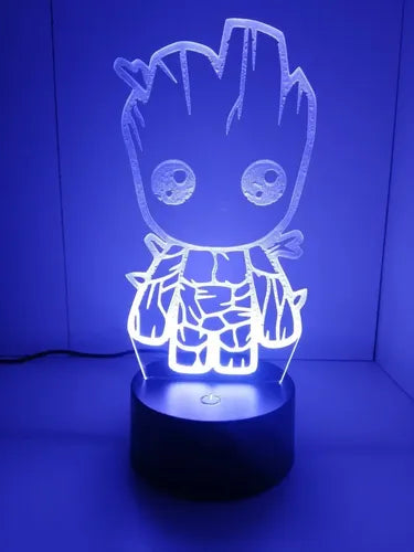 Lampara Led 3d Baby Groot