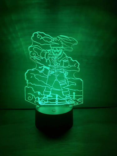 Naruto Jutsu Lámpara Led Ilusión 3d Anime Manga Fanart