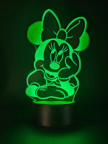 Lámpara Led Minnie Soñadora Fan Art Decorativa