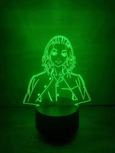 Lampara Led 3d Manjiro Sano Mikey Tokyo Revengers Anime