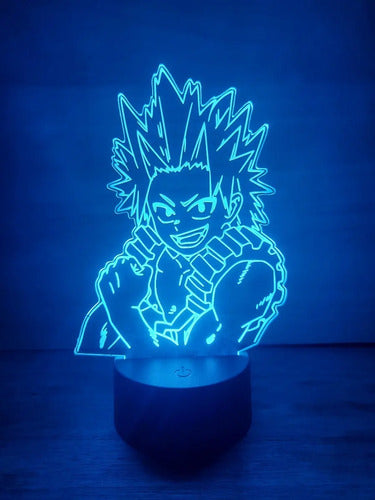 Kirishima Red Riot Lampara Led My Hero Academia Decoracion