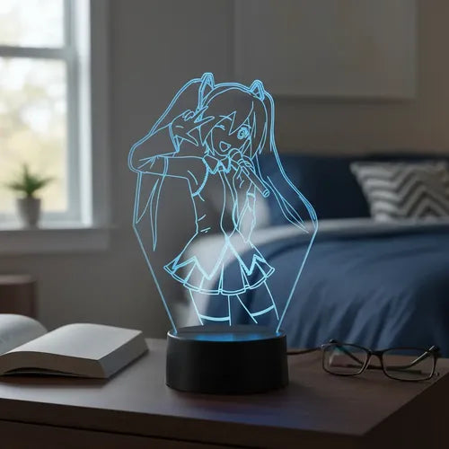 Lámpara Led Hatsune Miku Decoración