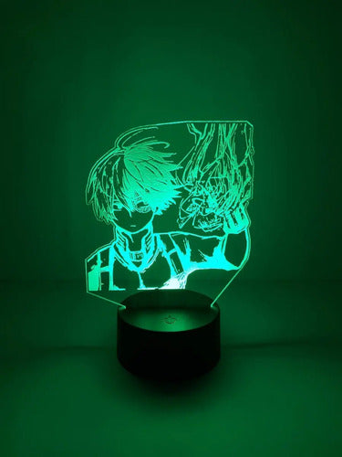 Lampara Led Todoroki Shoto My Hero Academia Luz Decoracion