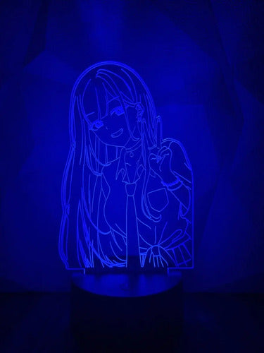 Kitagawa My Dress Up Darling Lampara Led Ilusión 3d Anime