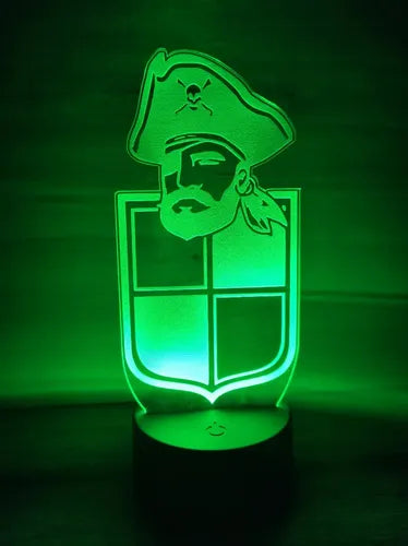 Lámpara Led Coquimbo Unido Equipo Futbol Fan Art Decoración