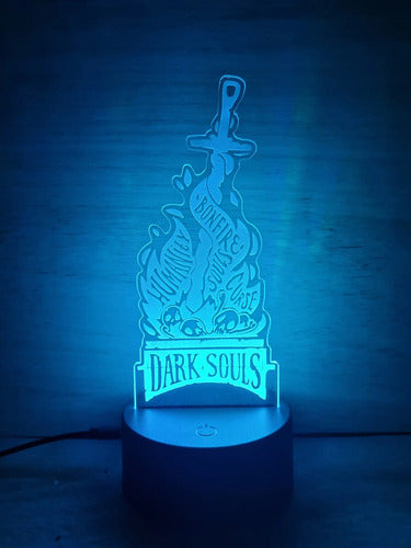 Dark Souls Lámpara Led Fanart Game Decoracion
