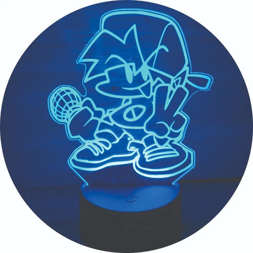 Lampara Led 3d Personajes Friday Night Funkin Fnf Decoración
