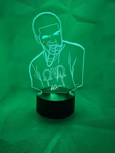 Lámpara Dreik Led Ilusión Decoración Fan Art