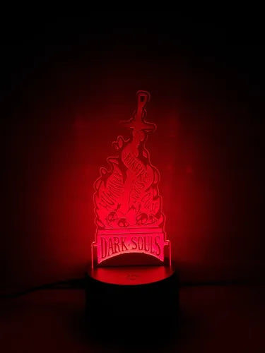 Dark Souls Lámpara Led Fanart Game Decoracion