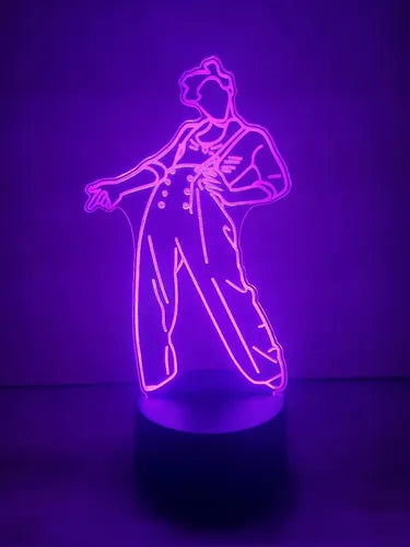 Lámpara Led Harry Styles Luz Ilusión 3d Decoración