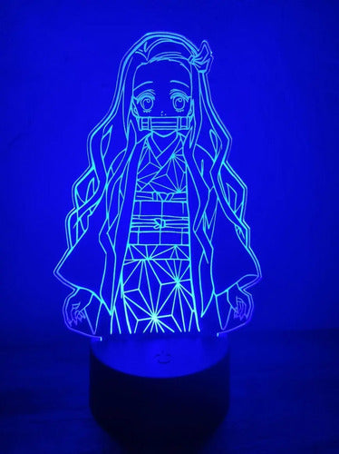 Lampara Led 3d Nezuko Demon Slayer Kny Envío Gratis