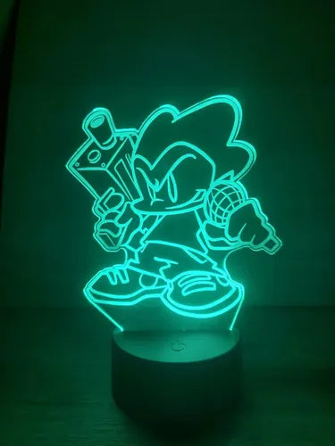 Lampara Led 3d Personajes Friday Night Funkin Fnf Decoración
