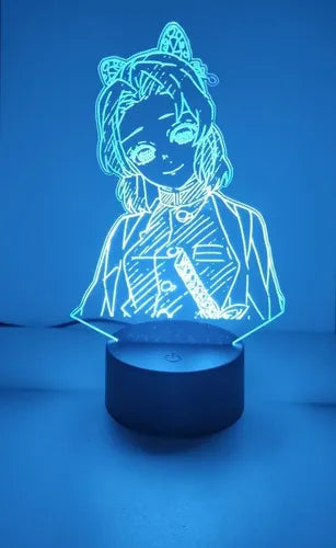 Lampara Led 3d Shinobu Kocho Kimetsu No Yaiba