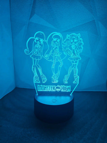 Lámpara Monster High Ilusión Decoración Fan Art