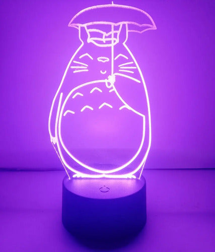 Lampara Led 3d Mi Vecino Totoro Studio Ghibli