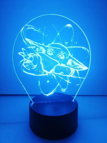 Lampara Led 3d Baby Yoda Star Wars