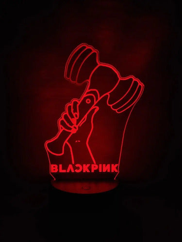 Black Pink Lightstick Lightband Lampara Led Ilusion 3d Kpop Negro
