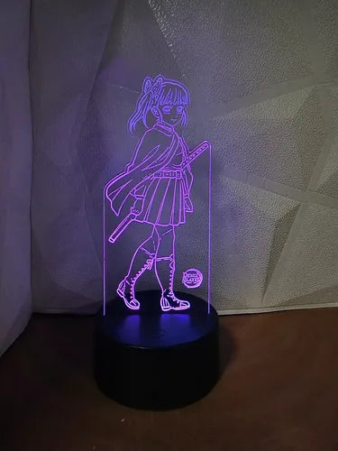Lámpara Kanao Tsuyuri Demon Slayer Ilusión Decoración Fanart