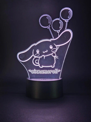 Cinnamoroll Lámpara Led Kawaii Fanart Serie Hello Kitty