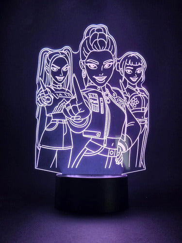 Lámpara Kpop Demon Hunter Led Decoración Fan Art
