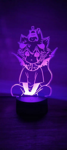 Black Clover Liebe Lámpara Led Ilusión 3d Fan Art Decoración