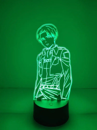 Lampara Led 3d Levi Ackerman Shingeki No Kyojin
