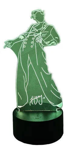Harry Styles Firma Lámpara Led Decoración Fanart Regalo