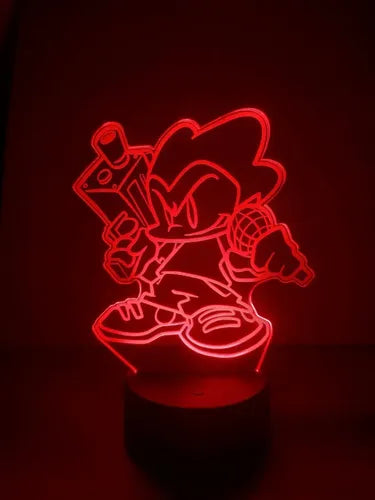 Lampara Led 3d Personajes Friday Night Funkin Fnf Decoración