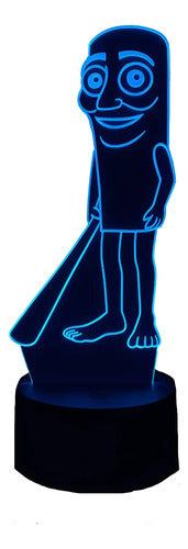 Lámpara Tung Tung Tung Sahur Led Ilusión Decoración Fan Art