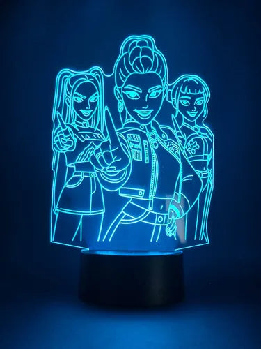 Lámpara Kpop Demon Hunter Led Decoración Fan Art