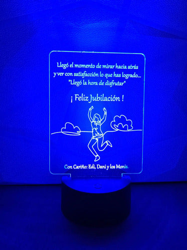 Lámpara Para Jubilación Regalo Led Luz