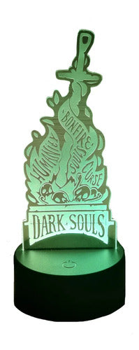 Dark Souls Lámpara Led Fanart Game Decoracion
