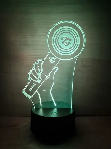 Twice Lightstick Lightband Lampara Led Ilusion 3d Kpop Luz