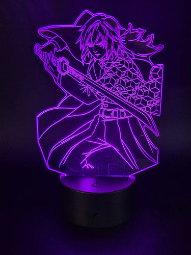 Lámpara Led Tomioka Demon Slayer Kimetsu No Yaiba Art Line