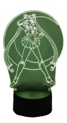 Lampara Led 3d Sailor Moon
