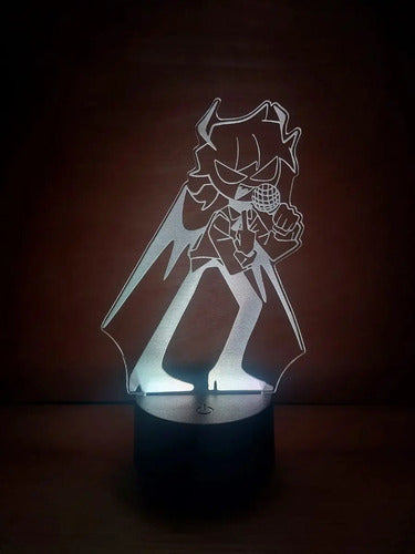 Fnf Selever Lampara Led 3d Personajes Friday Night Funkin