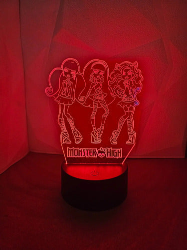 Lámpara Monster High Ilusión Decoración Fan Art