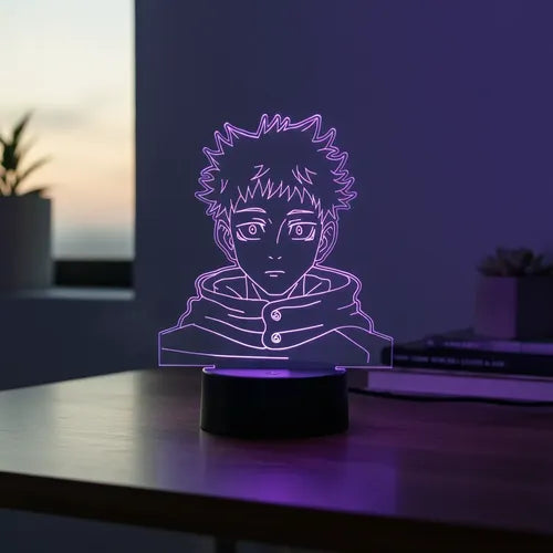 Lampara Led 3d Yuji Itadori Jujutsu Kaisen Luz Decoración