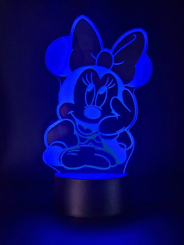Lámpara Led Minnie Soñadora Fan Art Decorativa