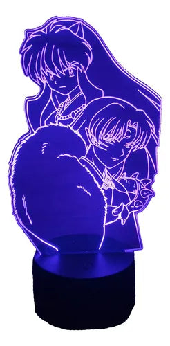 Lampara Led 3d Inuyasha Y Sesshomaru