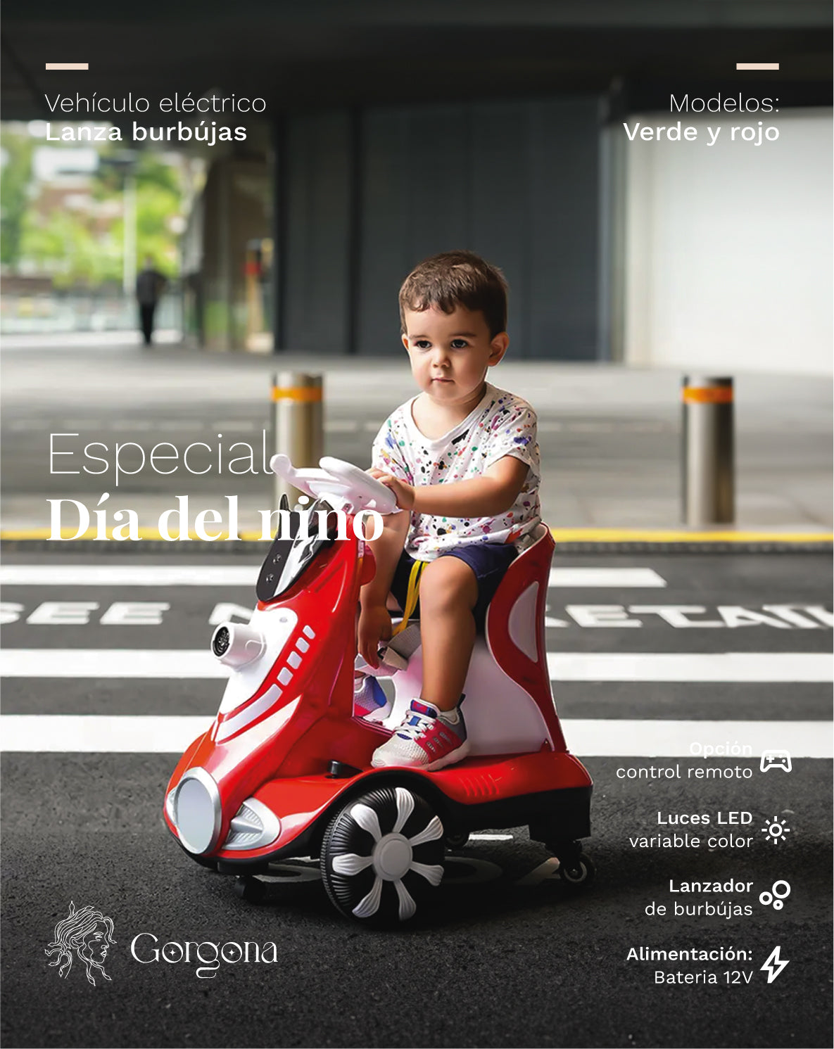 Vehículo Lanza Burbujas